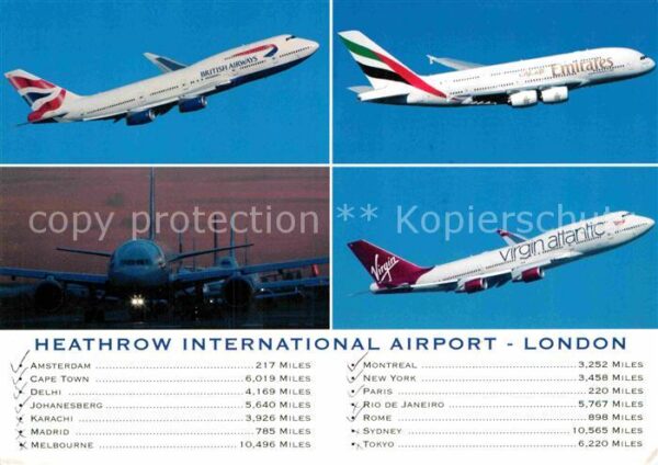 Flugzeuge Zivil British Airways Emirates Virgin Atlanti