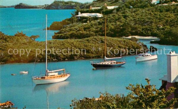 Bermuda Panorama Küste Segelboote