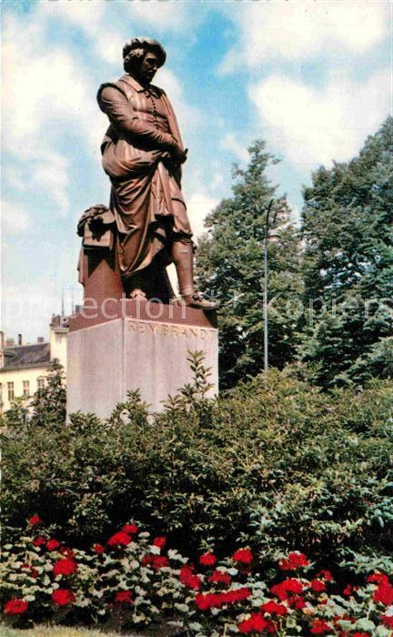 Amsterdam Niederlande Rembrandt's standbeeld aan Rembrantsple