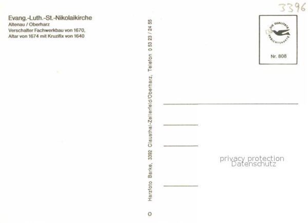 Altenau Harz Evangelisch lutherische St Nikolaikirch – Bild 2