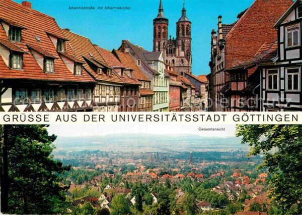 Goettingen Niedersachsen Johannisstrasse Johanniskirche Gesamtan
