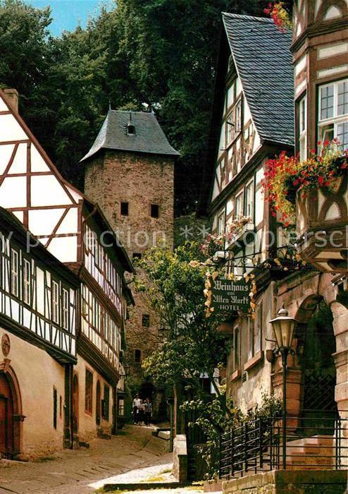 Miltenberg Main Schnatterloch Altstadt Fachwerkhaus Tur