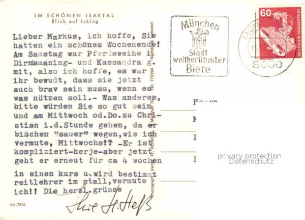 Icking Isartal Ortsansicht mit Kirche – Bild 2
