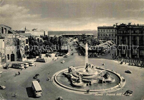 Roma Rom Piazza dell Esedra Fontana