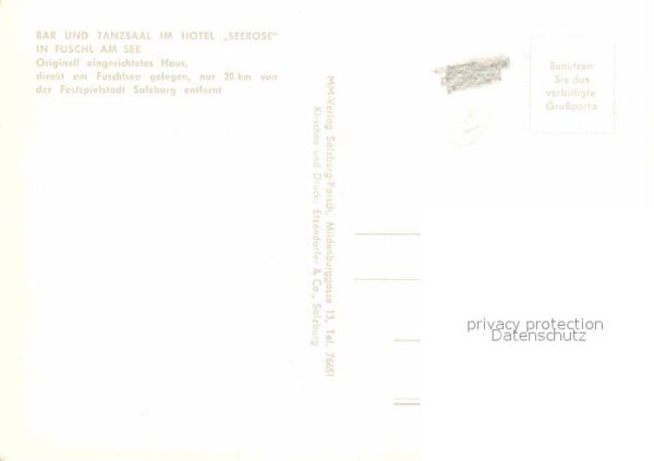 Fuschl See Salzkammergut Bar Tanzsaal Hotel Seerose – Bild 2