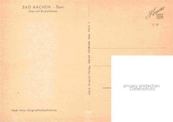 Bad Aachen Dom Chor mit Bischofsthron – Bild 2