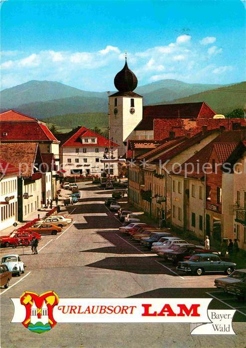 Lam Oberpfalz Ortsmotiv mit Kirche Grosser und Kleine