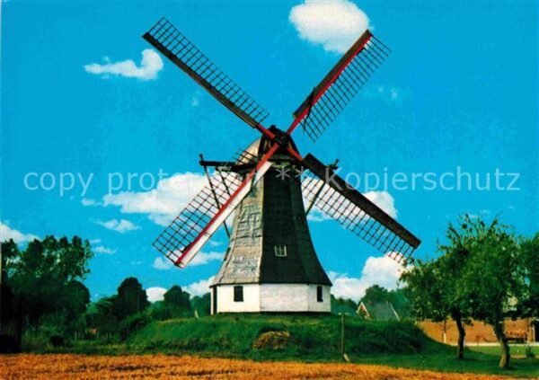 Rolde Achtkantige Bergmolen anno 1863 Windmüh