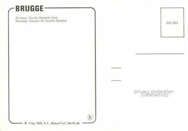 Brugge Rolweg Maison de Guido Gezelle – Bild 2