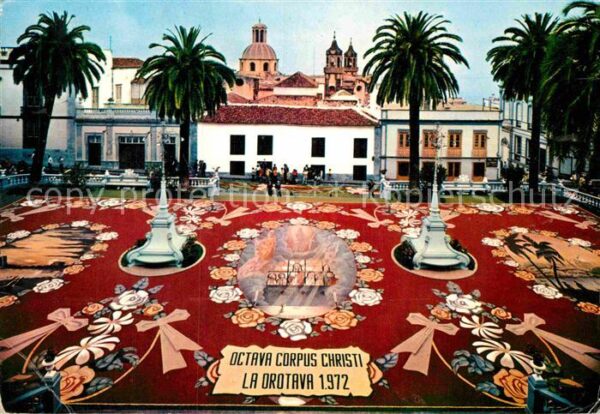 La Orotava Famosa alfombra de flores y tierra volc