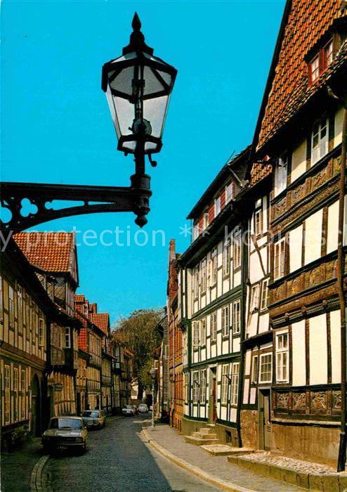 Alt Hildesheim Hinterer Brühl Fachwerkhäuser Laterne