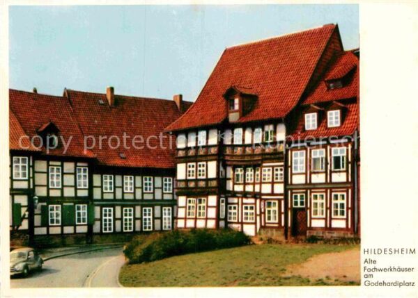 Hildesheim Alte Fachwerkhäuser am Godehardiplatz