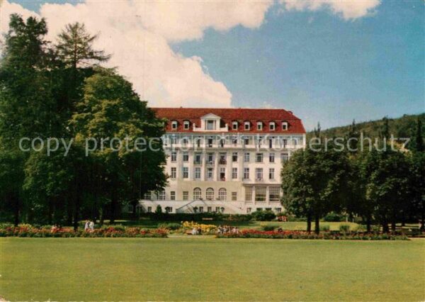 Bad Eilsen Sanatorium Eilsen Kurgarten mit Fürsten