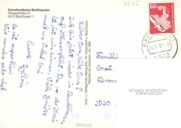 Barkhausen Bad Essen Schullandheim Speisesaal Tischtennis Ki – Bild 2
