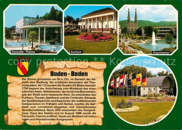 Baden-Baden Caracalla Therme Kurhaus Augustaplatz M