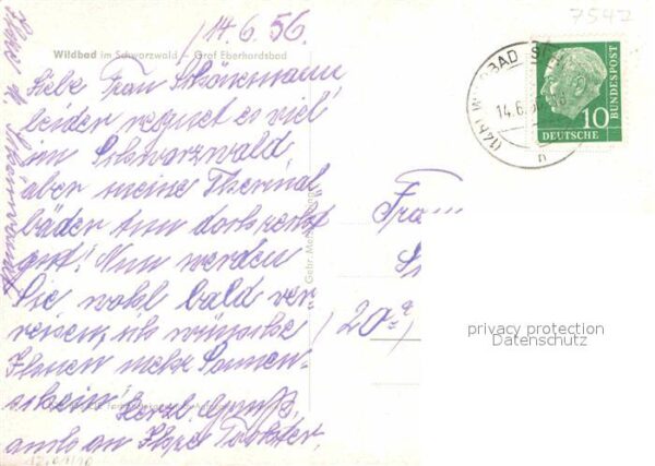 Bad Wildbad Graf Eberhardsbad Kurort im Schwarzwald – Bild 2