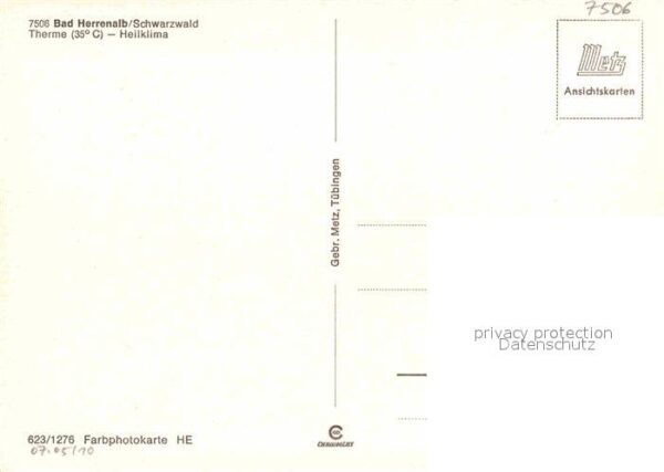 Bad Herrenalb Ortsmotiv mit Kirche Kurort im Schwarzw – Bild 2