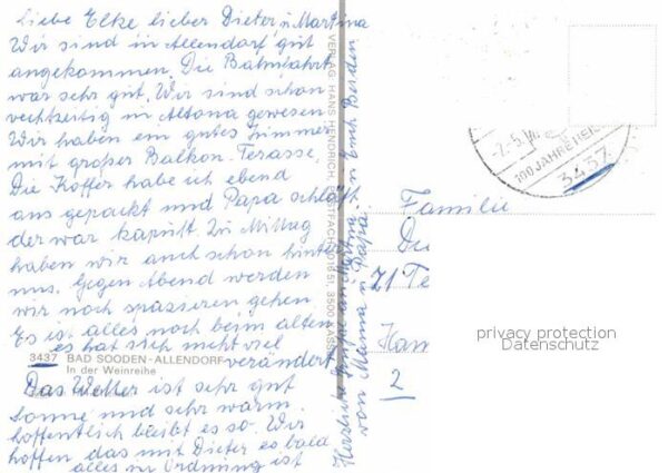 Bad Sooden-Allendorf Weinreihe Fachwerkhäuser Brunnen – Bild 2