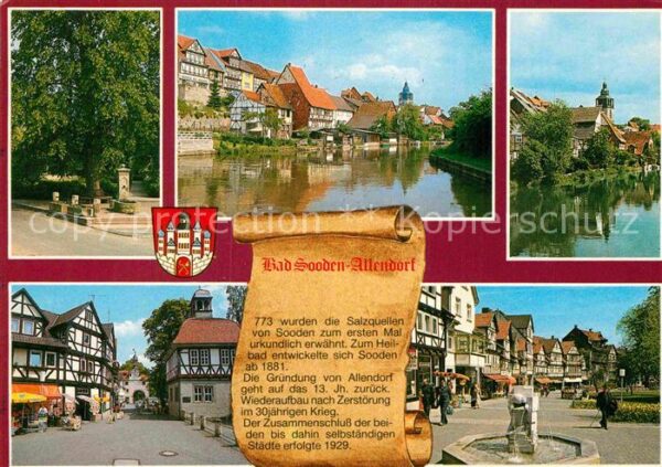 Bad Sooden-Allendorf Teilansichten Kurort an der Werra Gesch