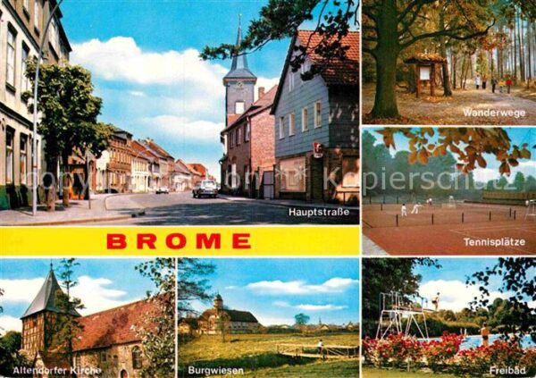 Brome Niedersachsen Hauptstrasse Wanderweg Tennisplatz Frei