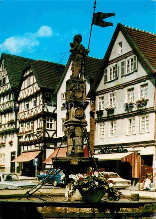 Fritzlar Brunnen Altstadt Fachwerkhäuser