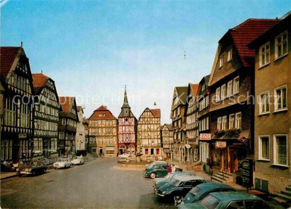 Fritzlar Marktplatz Fachwerkhäuser Altstadt