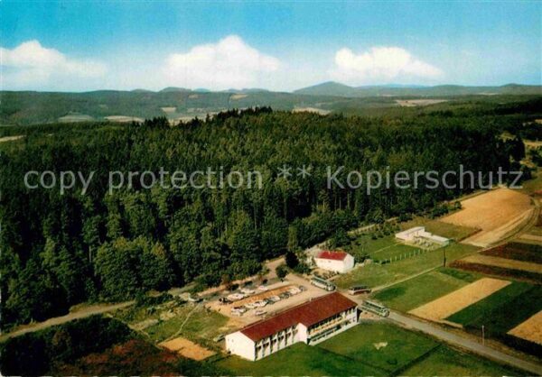 Gladenbach Luftkurort Fliegeraufnahme