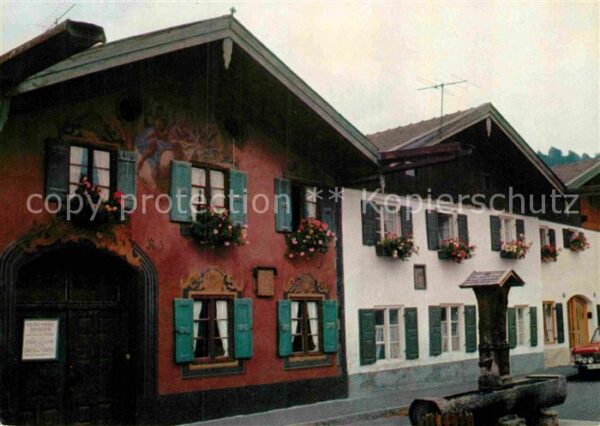 Mittenwald Bayern Geigenbaumuseum Brunnen