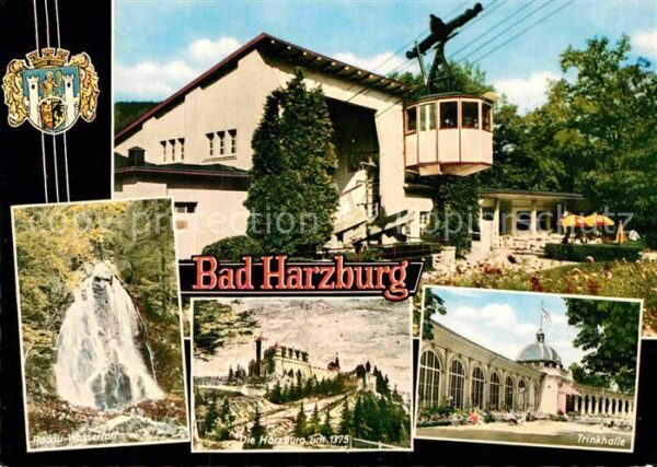 Bad Harzburg Wasserfall Harzburg um 1375 Trinkhalle