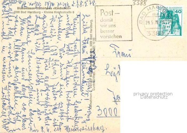 Bad Harzburg Diakonissen Mutterhaus Kinderheil Konfe – Bild 2