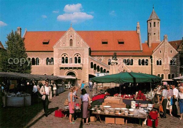 Braunschweig Burgplatz Traditioneller Topfmarkt Burg