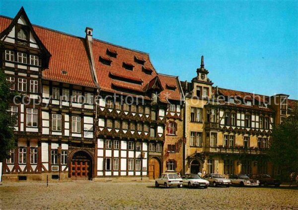 Braunschweig Burgplatz Fachwerkhäuser Historische Ge