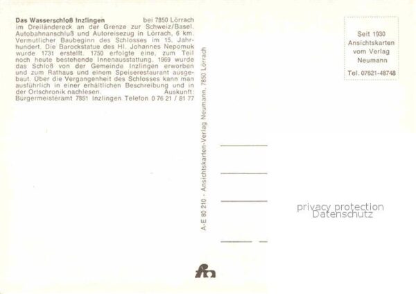 Inzlingen Wasserschloss – Bild 2