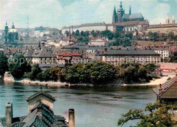 Praha Prahy Prague Pohled na Prazsky hrad a Malou Stranu P
