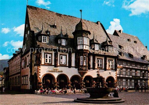 Goslar Marktplatz Hotel Kaiserworth Brunnen Fa