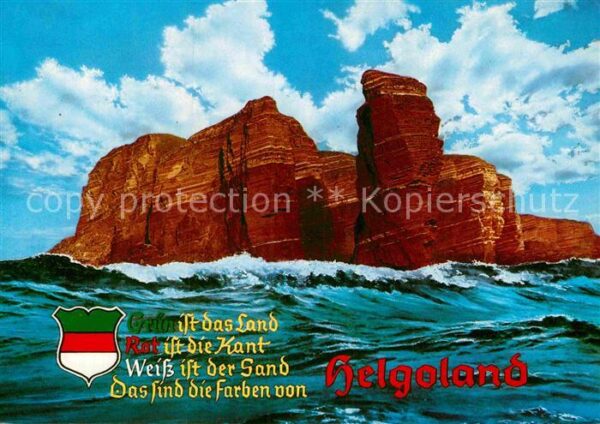 Helgoland Nordseeinsel Lange Anna Felsküste Künst