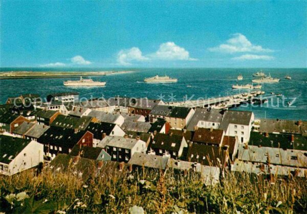 Helgoland Blick zur Reede Nordseeinsel
