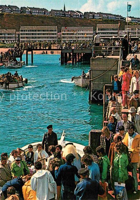 Helgoland Partie an der Landungsbrücke Nordseeins
