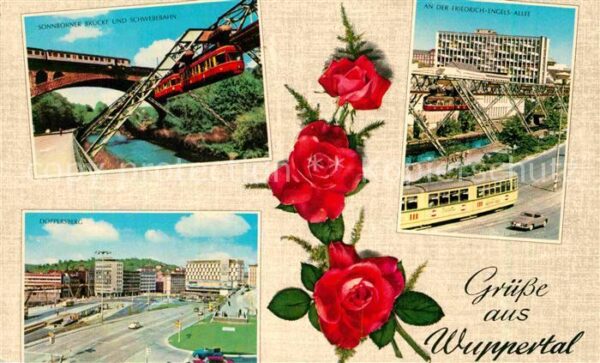 Wuppertal Sonnborner Brücke Schwebebahn Friedrich
