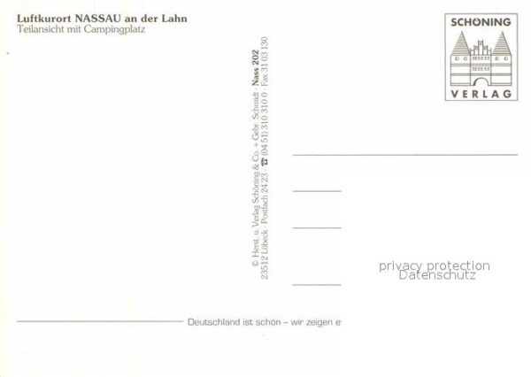 Nassau Lahn Teilansicht Luftkurort mit Campingplatz – Bild 2