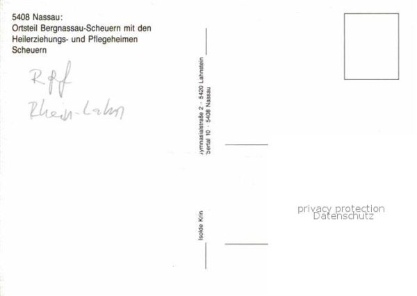 Scheuern Nassau Lahn Heilerziehungsheime Pflegeheime Flieger – Bild 2