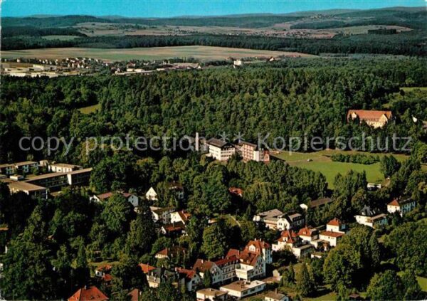 Bad Salzhausen Hessisches Staatsbad Fliegeraufnahme