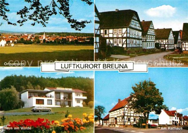 Breuna Ortsansicht Luftkurort Naturpark Habich