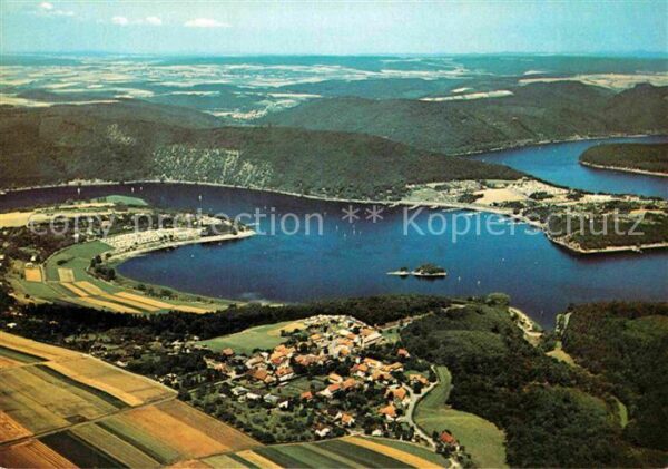 Bringhausen Edertalsperre Stausee Fliegeraufnahme