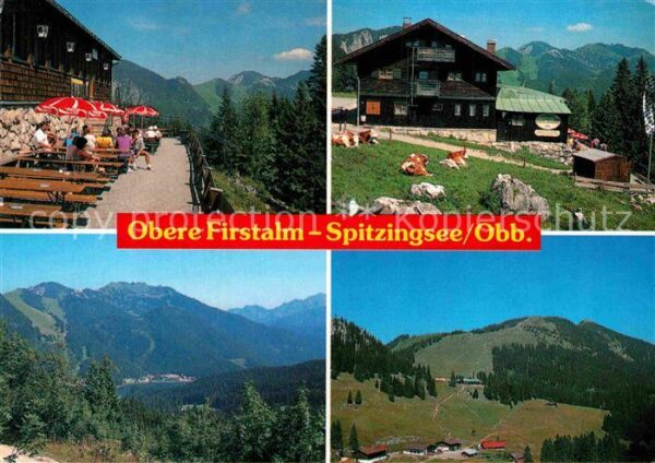 Spitzingsee Berggasthof Obere Firstalm Alpenpanoram
