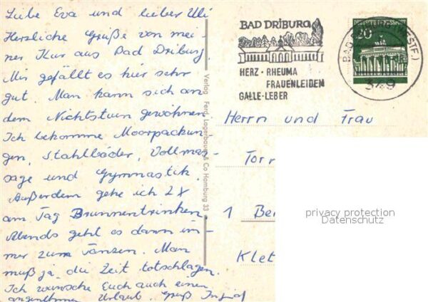 Bad Driburg Rathaus Rosengarten BfA Heim Markt Kirc – Bild 2