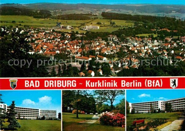Bad Driburg Stadtpanorama Kurklinik Berlin BfA