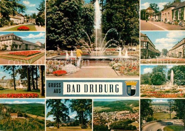 Bad Driburg Kurhaus Kurhotel Kurpark Fontäne Stadtp
