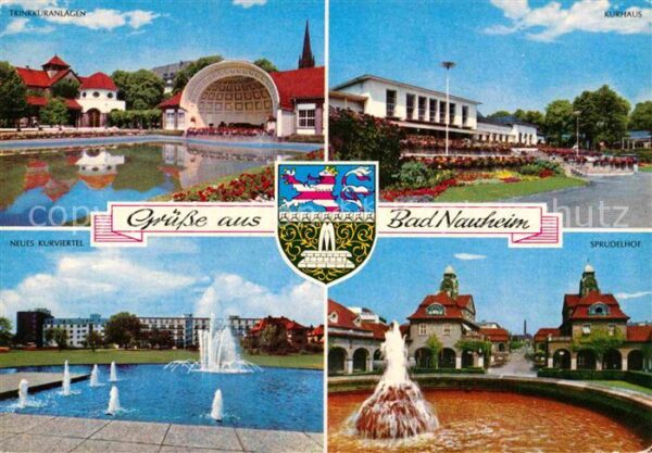 Bad Nauheim Trinkkuranlagen Kurviertel Wasserspiele