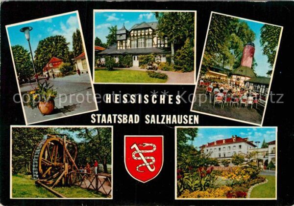 Bad Salzhausen Kurhaus Kurkonzert Park Wasserrad